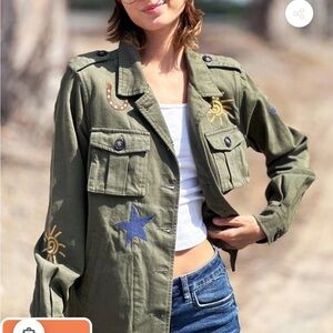 BILLT T Olive Green LUCKY ME Jacket - Women's